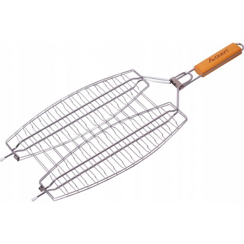 Решітка-гриль для риби подвійна Stenson  65*36*22,5*3см 