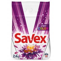 Пральний порошок Savex 2в1 Color автомат 2,4кг