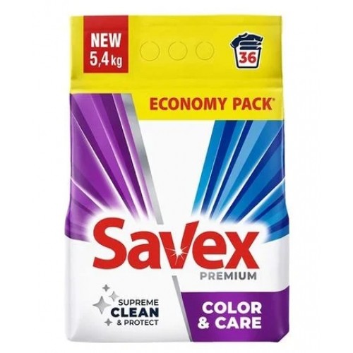 Пральний порошок Savex COLOR&CARE 2in1 5.4кг