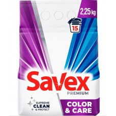 Пральний порошок Savex Premium COLOR&CARE 2in1 2,25кг