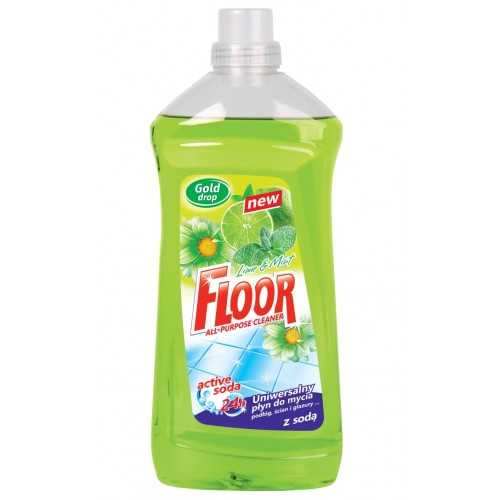 Універсальний засіб для підлоги Gold Drop Лайм та м'ята 1.5л