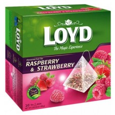 Чай фруктовий Loyd малина+полуниця в пірамідках 20шт
