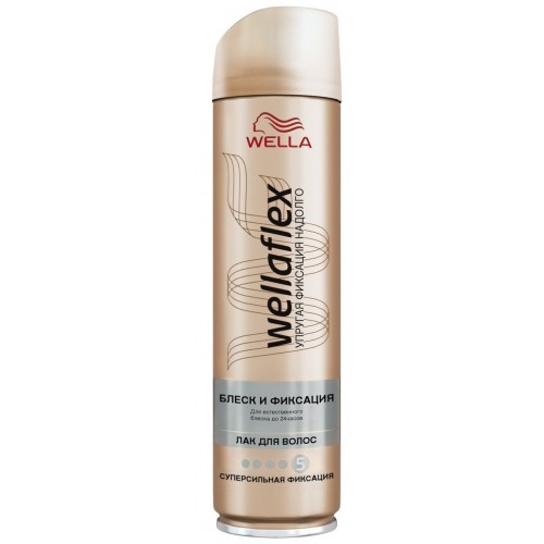 Лак для волосся Wellaflex Блиск та фіксація 48год (5) 250мл
