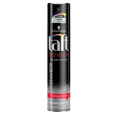Лак для волосся Taft Мегафіксація 72 год сили та енергії (5) 250мл