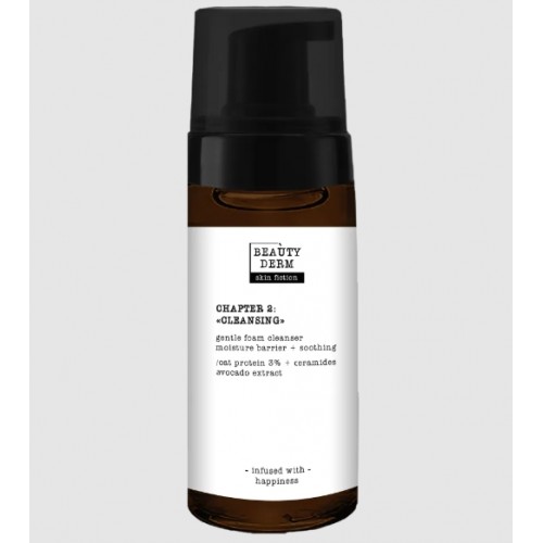 Ніжна пінка для вмивання BEAUTYDERM Skin Fiction з протеїнами вівса та церамідами, 150мл