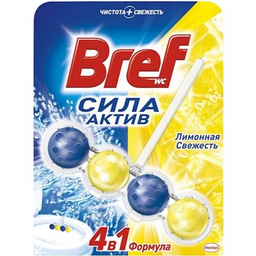 Bref 4в1 підвісний туалетний блок лимон 50г