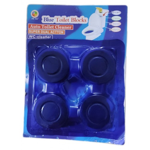 Засіб для чищення унітазу таблетки для зливного бачка сині 1=4