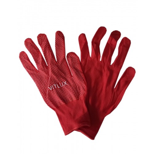 Рукавиці в крапку помаранчеві