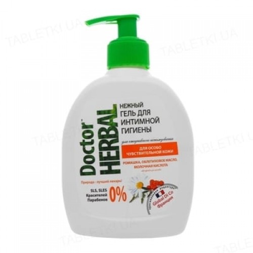 Гель для інтимної гігієни Dr Herbal ромашка і обліпихова олія 300 мл