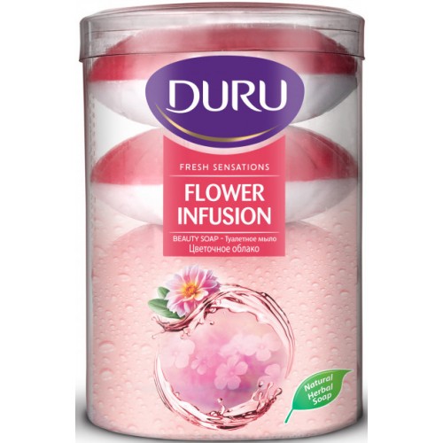 Туалетне мило Duru fresh sensations квіткова хмара 4*110гр