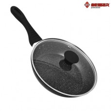 Сковорідка Stone з кришкою індукційне дно 20см