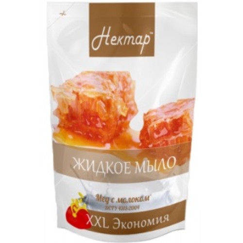 Рідке мило Нектар мед з молоком 500 мл дой-пак