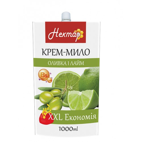 Рідке мило Нектар оливка 1000 мл дой-пак