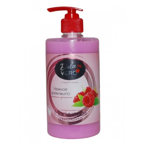 Мило з дозатором Dolce Vero малинова панна-кота 500 мл