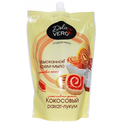 Мило Dolce Vero doy-pack кокосовий рахат-лукум 500 мл