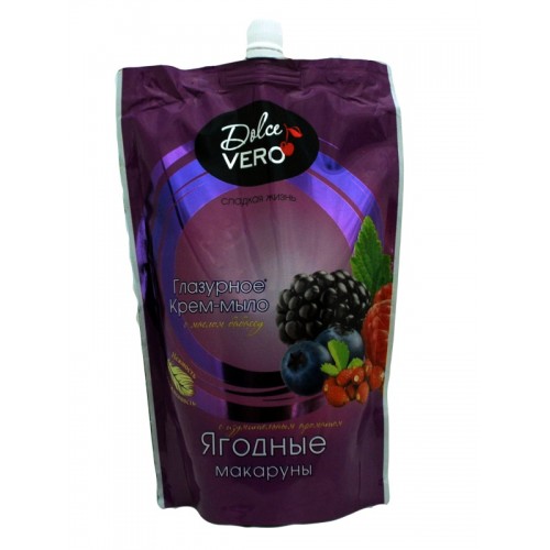Мило Dolce Vero ягідні макаруни doy-pack 500 мл