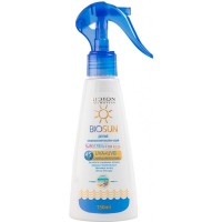 Сонцезахисний дитячий лосьйон-спрей BIOSUN UVA+UVB SPF45, 150мл