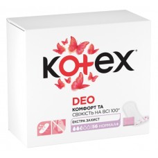 Щоденні прокладки Kotex Normal Deo 56шт