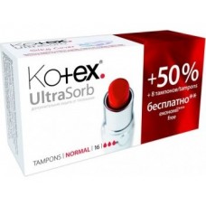 Тампони Кotex Normal 16+8шт