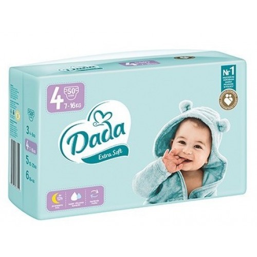 Підгузники дитячі Dada soft №4 7-18кг 50шт