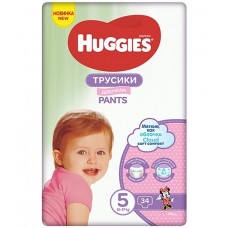 Підгузники дитячі Huggies Pants Girl №5 12-17кг 34шт