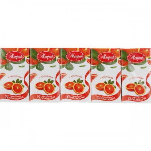 Серветки хустинки паперові Alsupak Сицилійський апельсин (10шт в спайці)