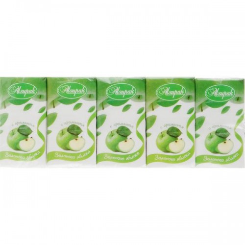 Серветки хустинки паперові Alsupak Яблуко (10шт в спайці)