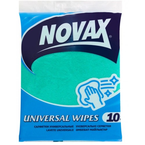 Серветки Novax універсальні віскозні 30*34см 10шт