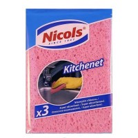 Губки для кухні Niсols Kitchenet 3шт