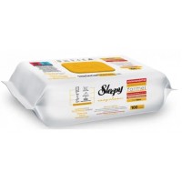 Серветки вологі для прибирання Easy Clean з клапаном 100шт евкаліпт