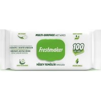 Вологі серветки для прибирання Freshmaker з ароматом білого мила 100шт