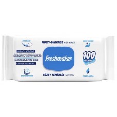 Вологі серветки для прибирання Freshmaker з додаванням відбілювача 100шт