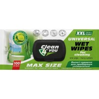 Серветки для прибирання Clean4You 100шт Лайм