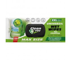 Серветки для прибирання Clean4You 100шт Лайм