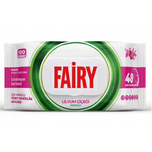 Вологі серветки для прибирання Fairy Лілія 100шт