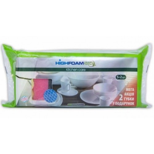 Кухонна губка Kitchen care 5+2шт