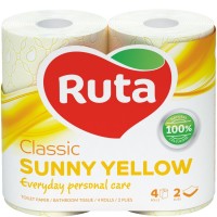 Туалетний папір Ryta Classic 2 шар жовтий 4рул