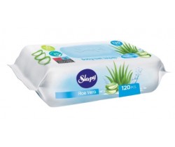 Вологі серветки Sleepy Aloe Vera з клапаном 120шт