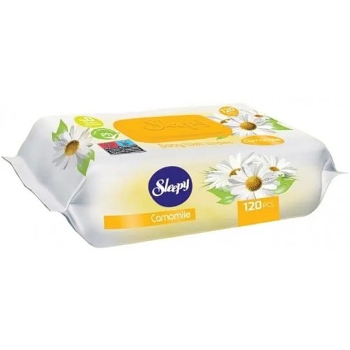 Вологі серветки Sleepy Camomile з клапаном 120шт