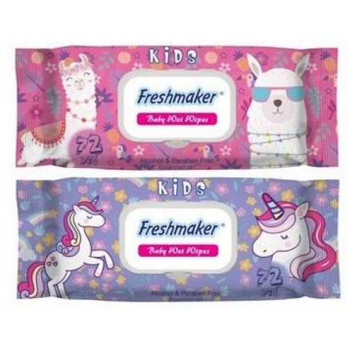 Вологі серветки Freshmaker Kids 72 шт