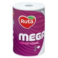 Паперовий рушник Рута Mega білий 1 шт