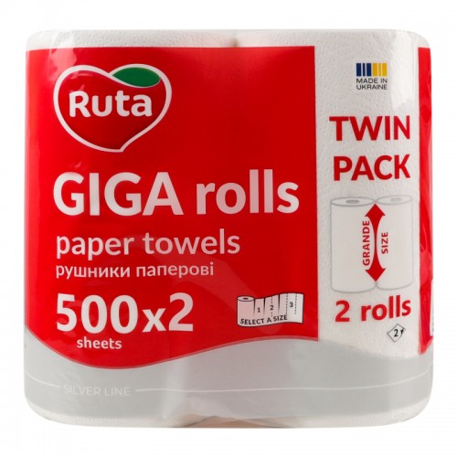 Рушник паперовий Ruta Giga Rolls 2 рулон 2шар