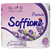 Туалетний папір Soffione Toscana lavander 3 шар (4шт)