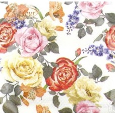 Серветки столові La Fleur 2 шар. 33*33см Дивні троянди 20шт