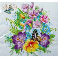  Серветки la Fleur Первоцвіт 33*33см  