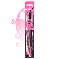 Зубна щітка CoolBright з вугіллям (рожева, чорна)