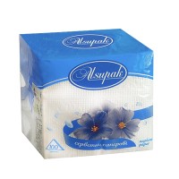 Серветки столові Алсупак 1 шар 24*25 білі 100шт