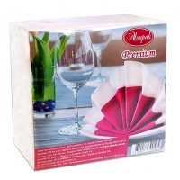 Серветки столові Алсупак 2 шар 33*33 білі 100шт