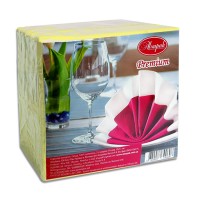 Серветки столові Алсупак 2 шар 33*33 жовті 100шт