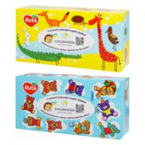 Серветки косметичні Ruta Kids  155шт
